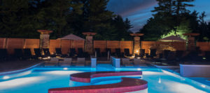 Signature Salt Water Pool Fall evening