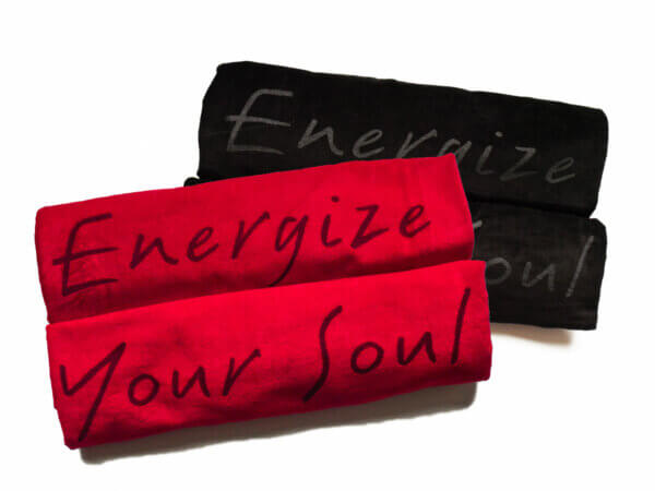 Energize Your Soul Towel - Both Red & Black Towels