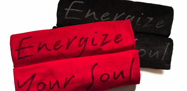 Energize Your Soul Towel - Both Red & Black Towels