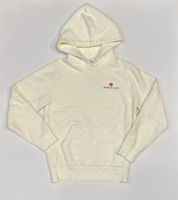 kashwere cream unisex pullover hoodie