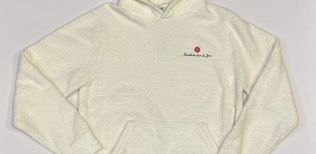 kashwere cream unisex pullover hoodie