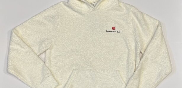 kashwere cream unisex pullover hoodie