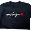 Sundara black unplug t-shirt with logo