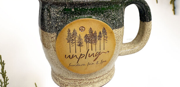 Unplug Green Mug