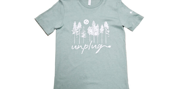 unplug pines tshirt - green